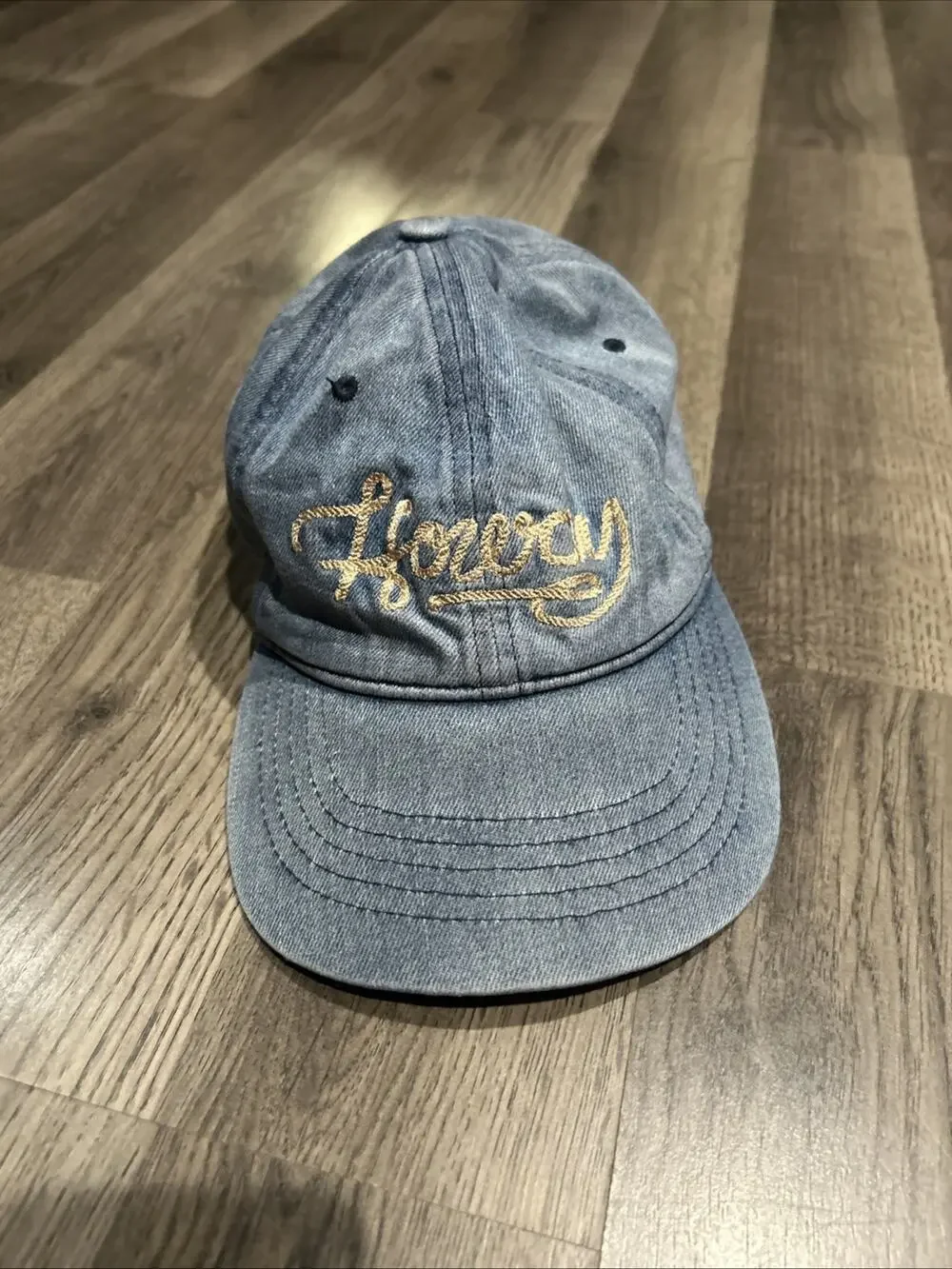 Howdy Denim And Cow Print Hat